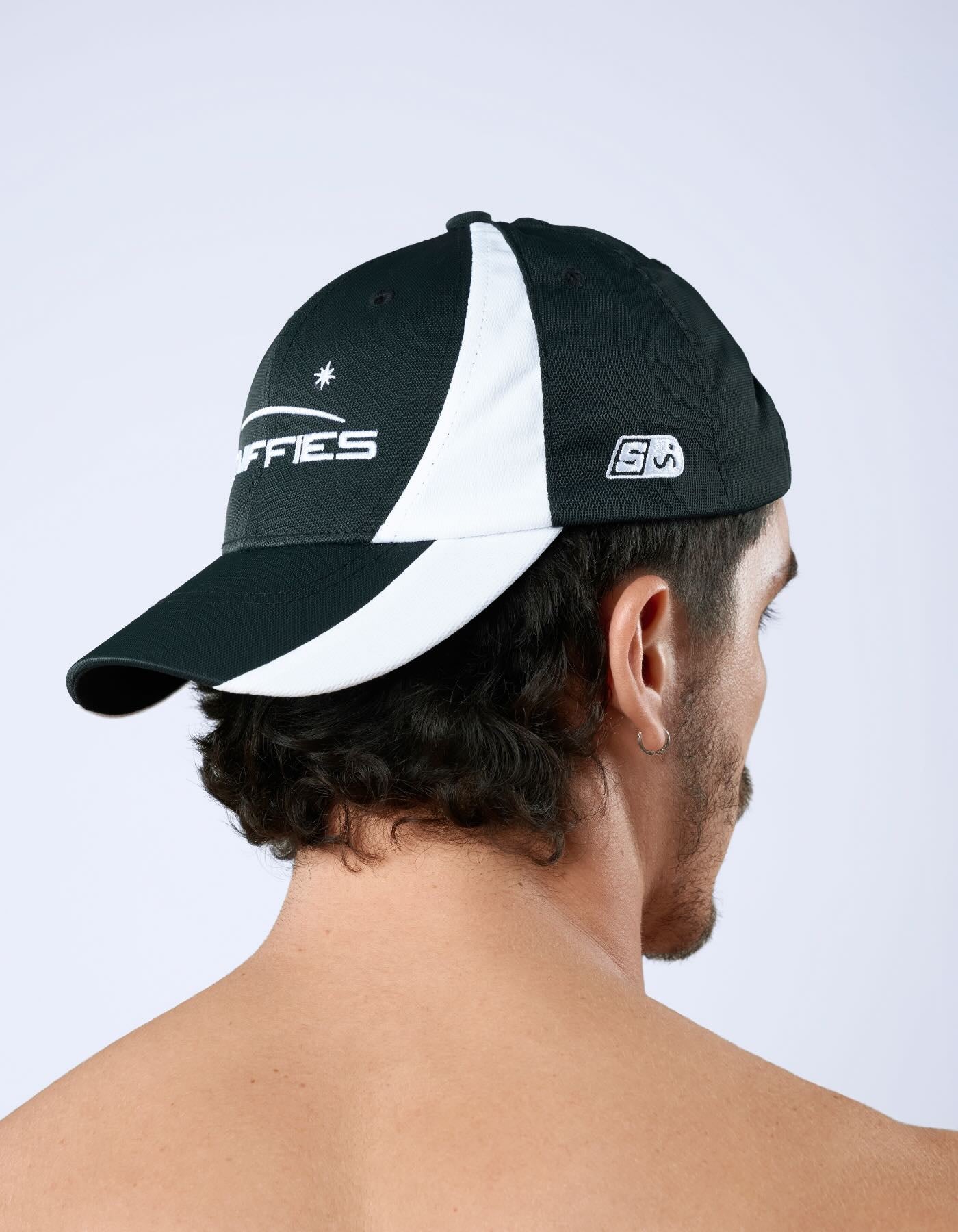 HOT4COACH Sport Logo Hat - Black/White - Image 3