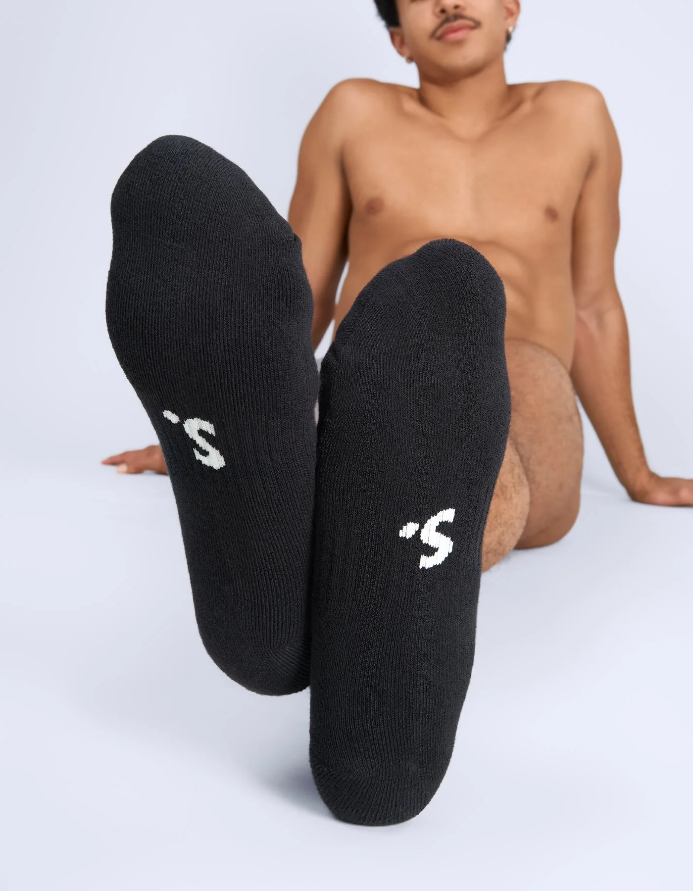 Athletic Logo Sock - Black - Image 4