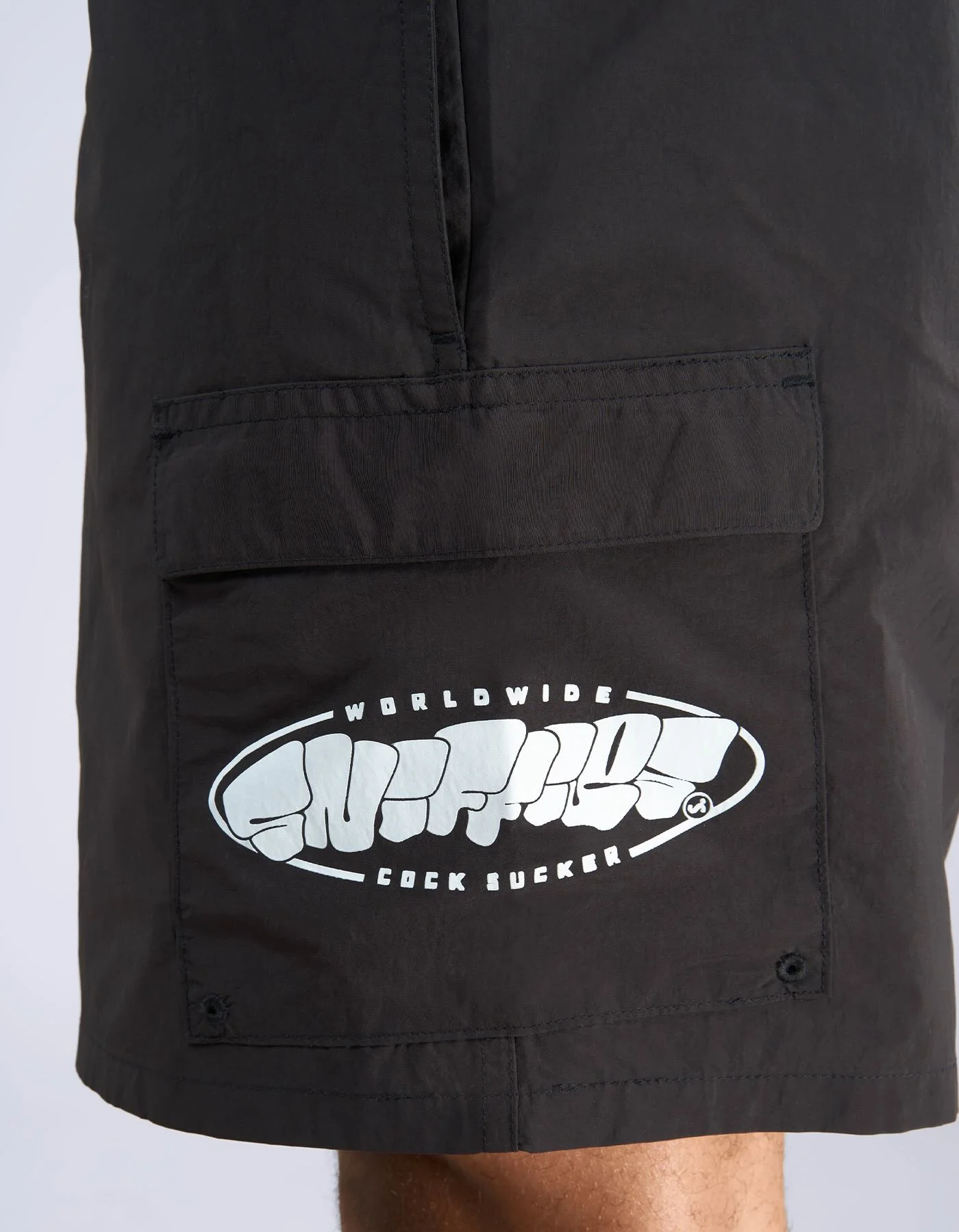 Cargo Swim Short - Black - Image 3