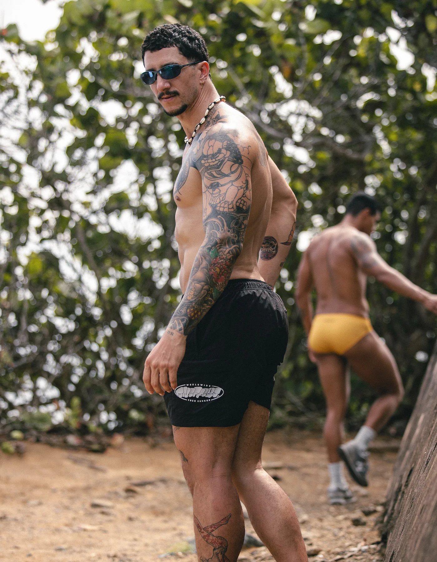 Cargo Swim Short - Black - Image 4