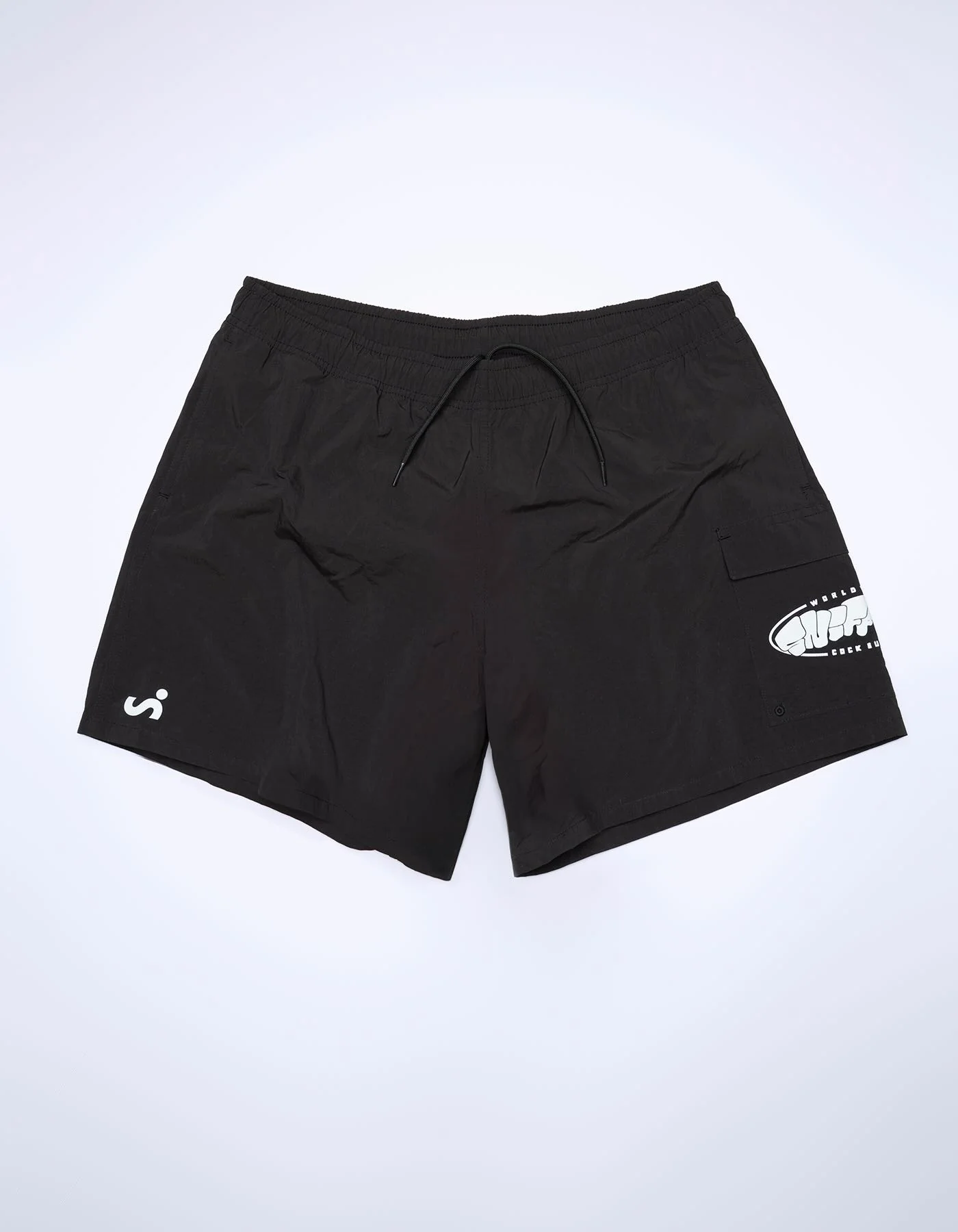 Cargo Swim Short - Black - Image 8