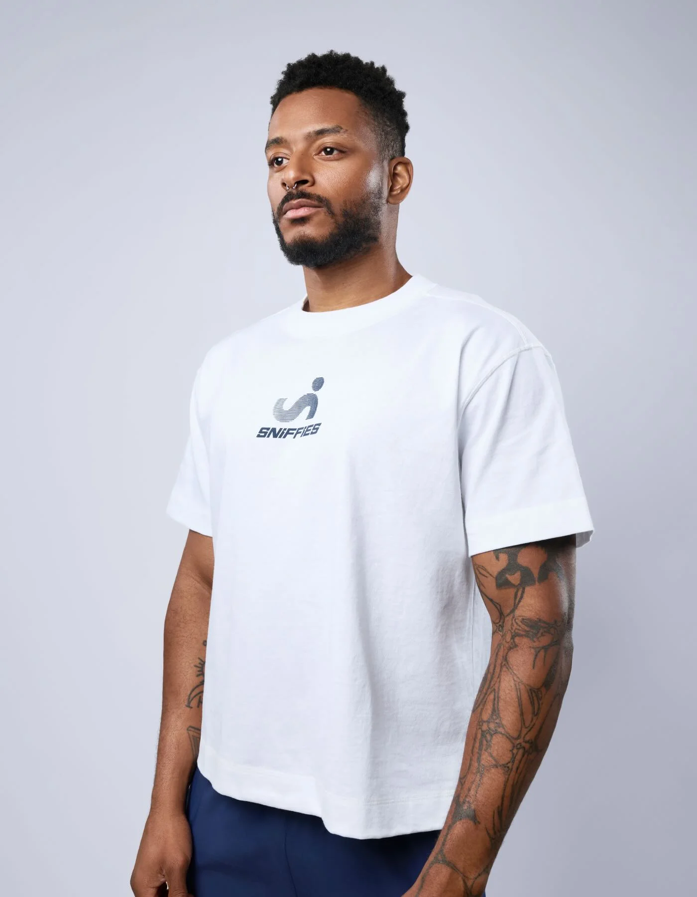 Optical Logo Tee - White - Image 4