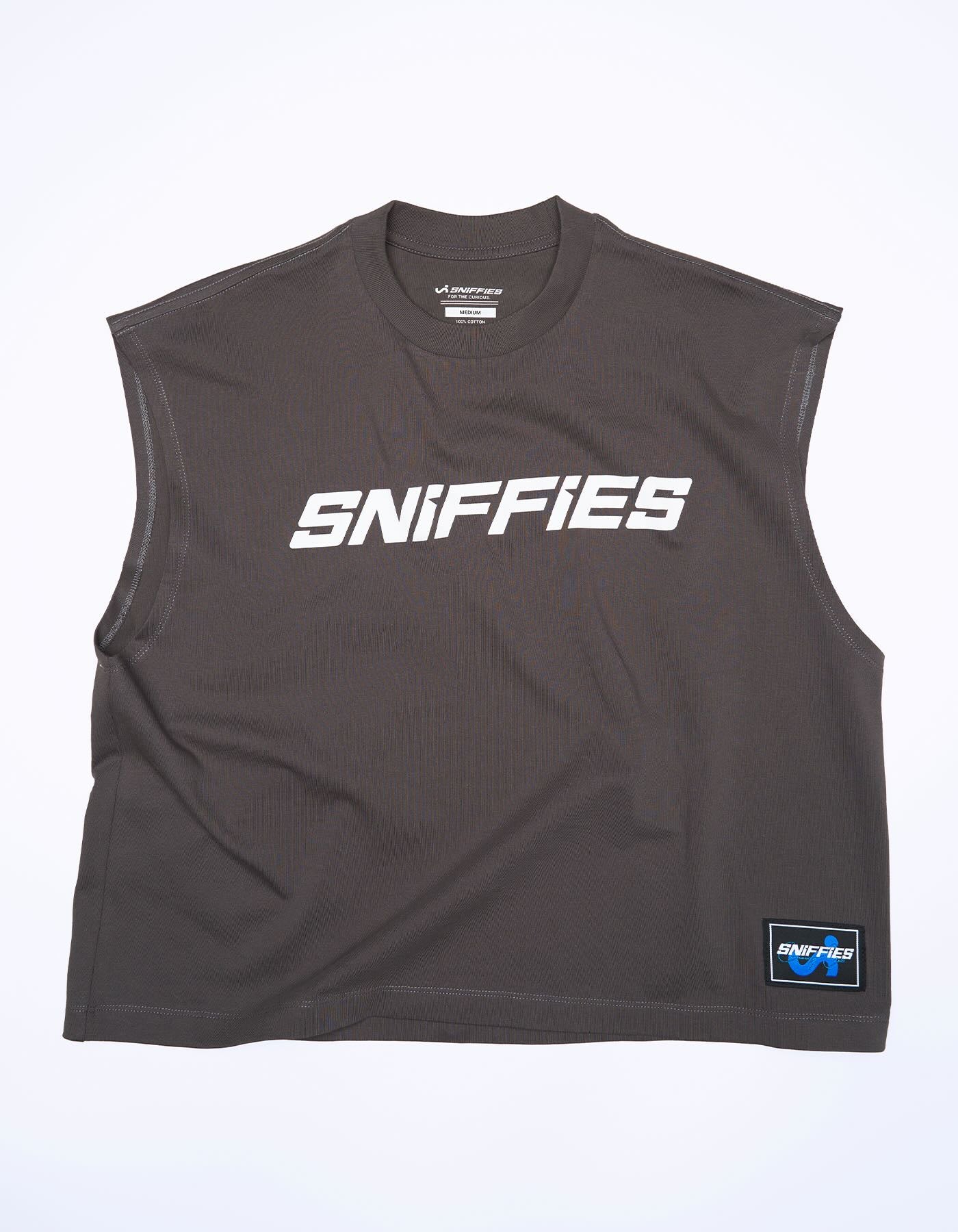 Cruising Club Crop Muscle Tank - Washed Black - Image 7