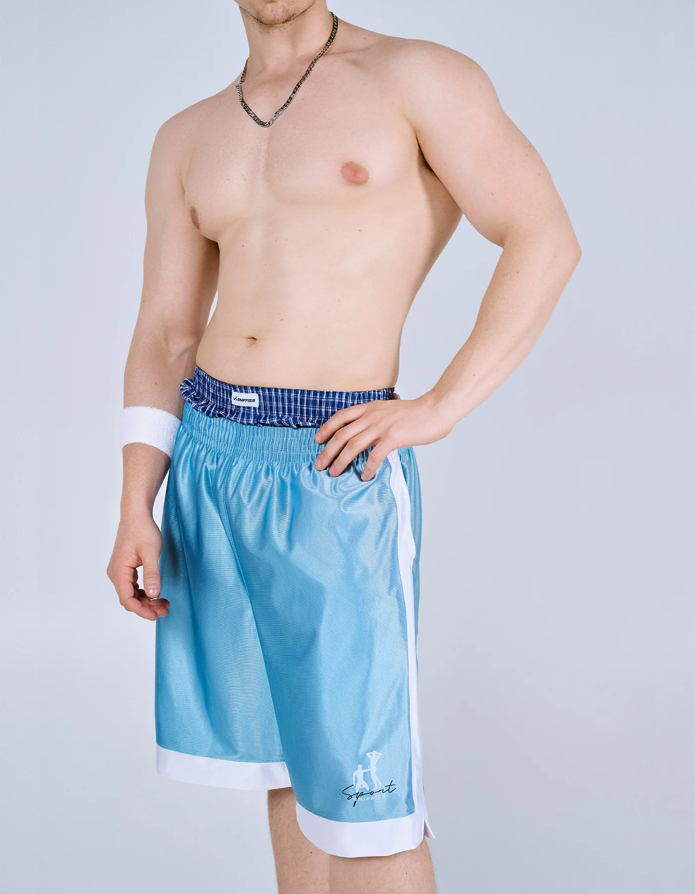 DL Basketball Shorts - Carolina Blue - Image 5