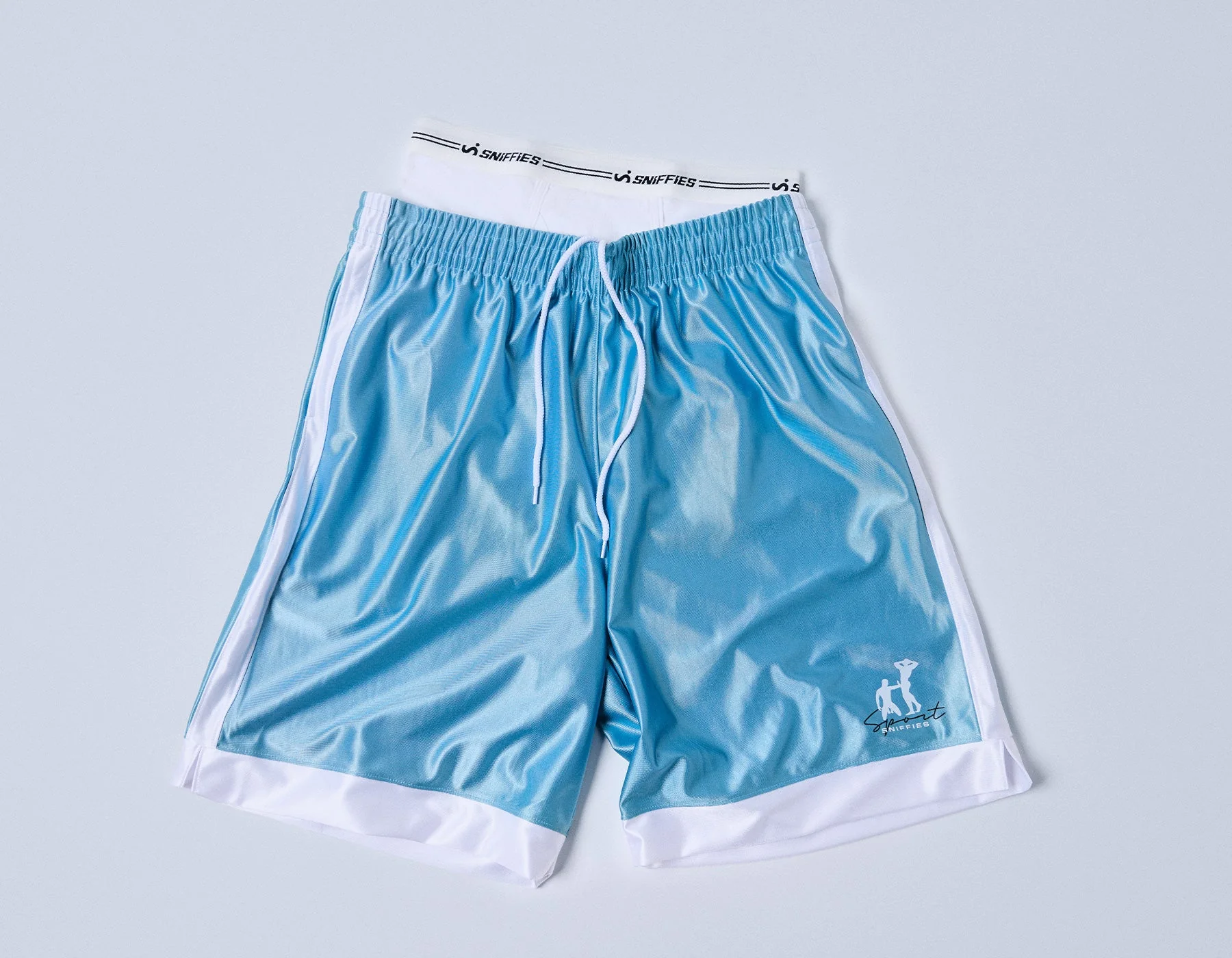 DL Basketball Shorts - Carolina Blue - Image 7