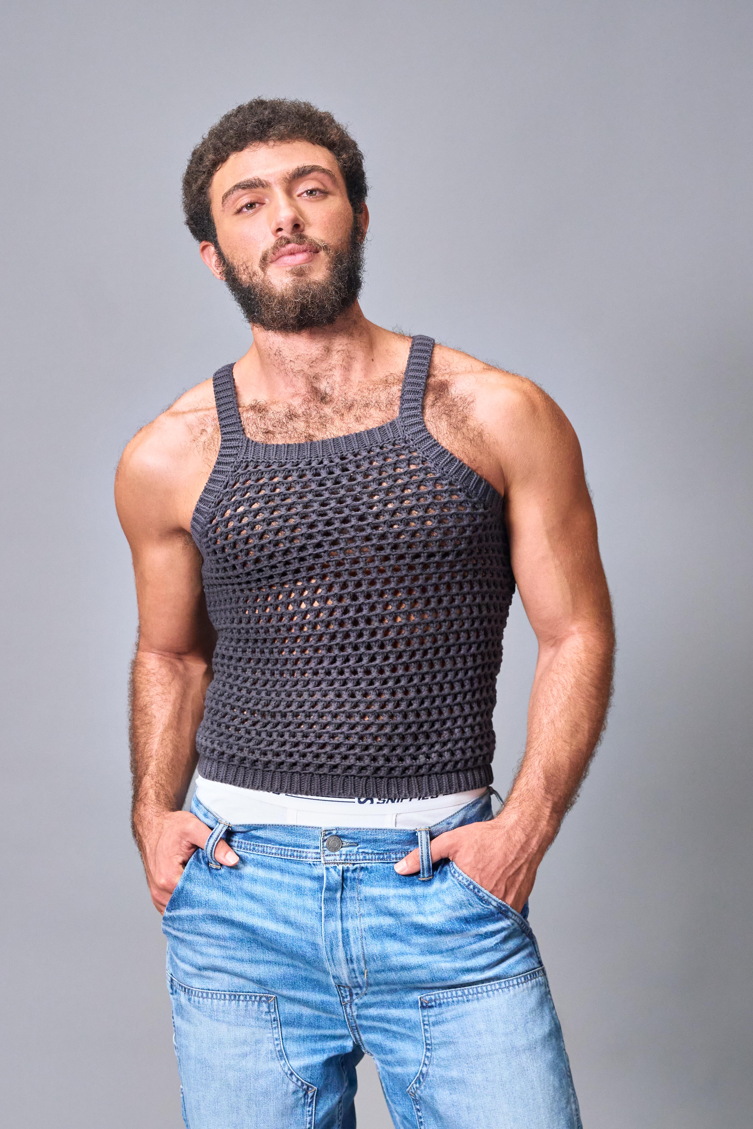 FANG X Sniffies Pointelle Loop Tank - Image 3