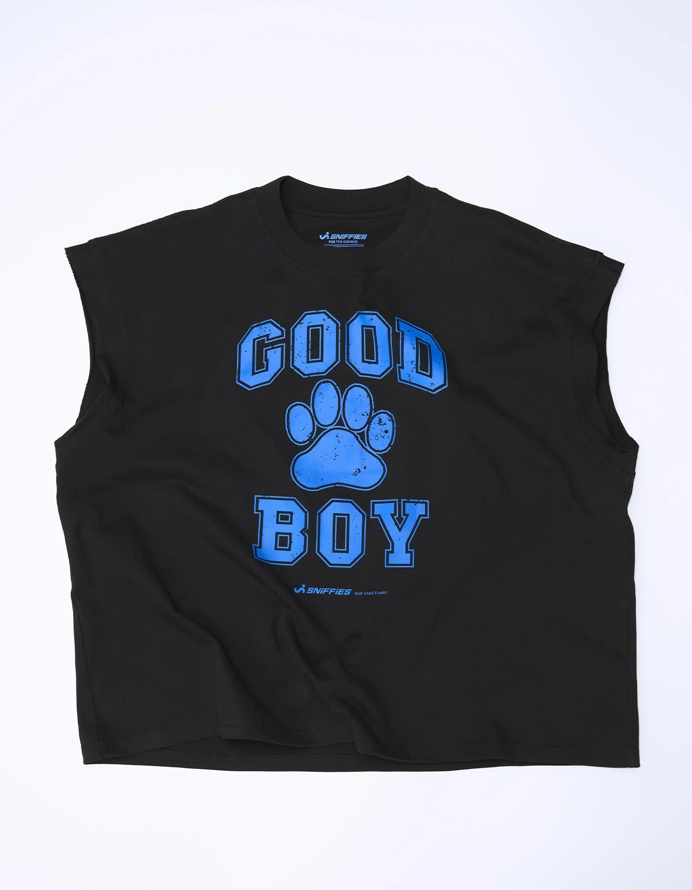Good Boy Muscle Crop Tee - Black - Image 6