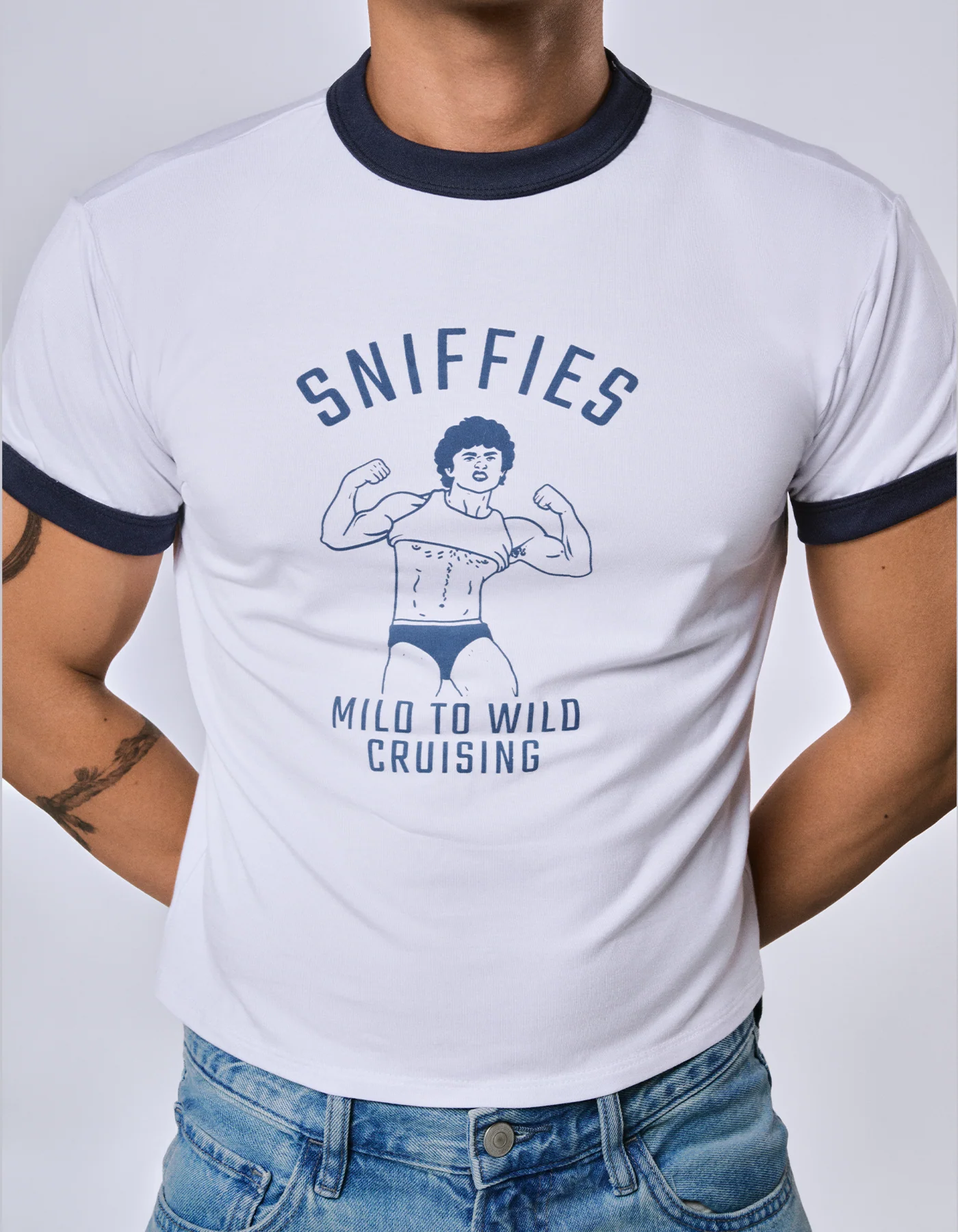 Mild To Wild Cruising Cropped Ringer Tee - Image 4