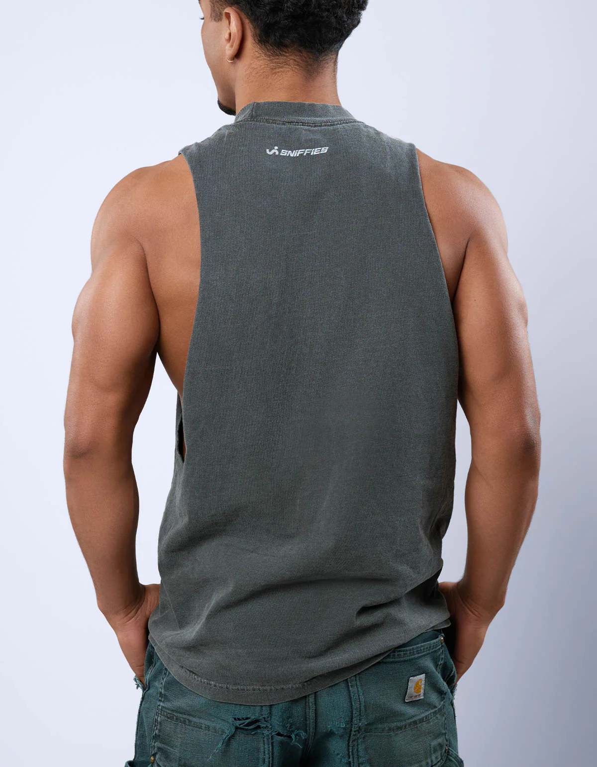 No Loads Refused Cut Off Trucker Tank - Black - Image 6