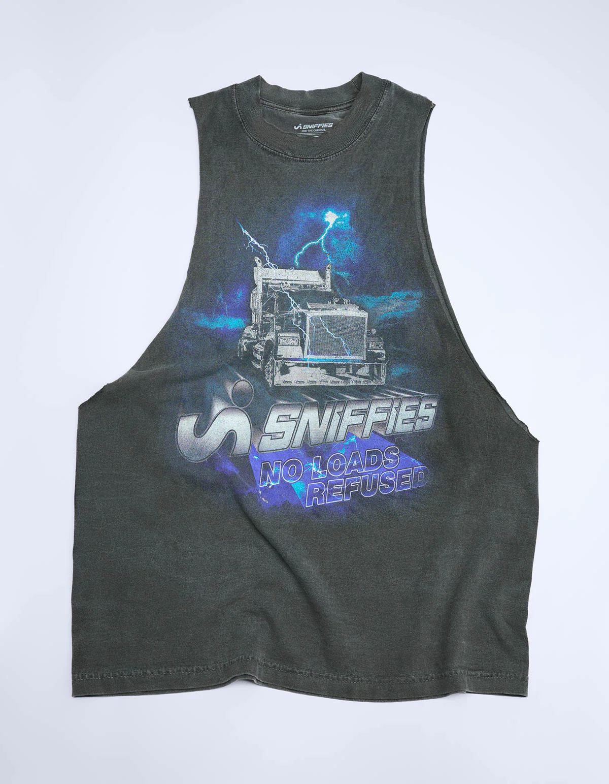 No Loads Refused Cut Off Trucker Tank - Black - Image 7