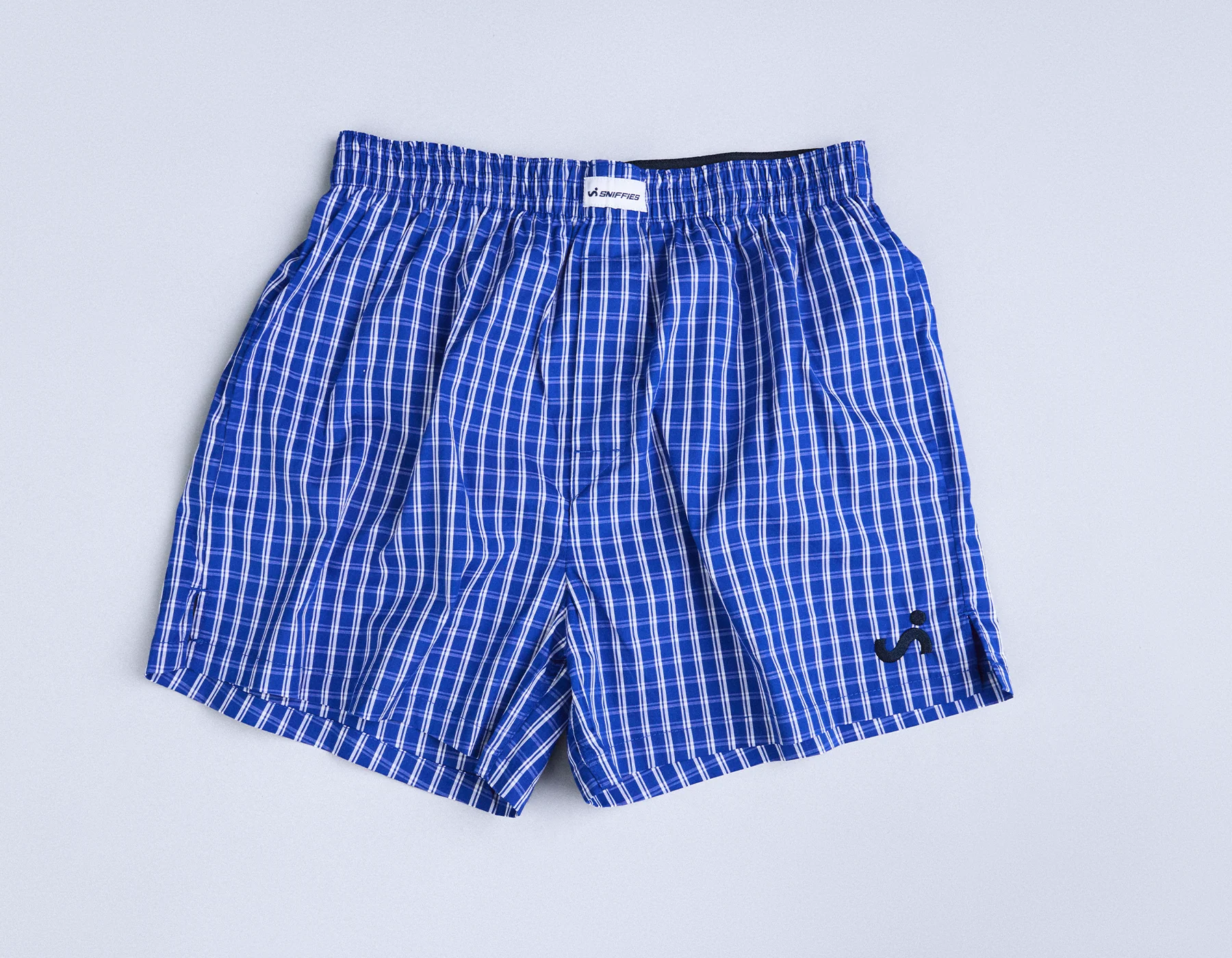 Plaid Boxers - Blue Plaid - Image 2
