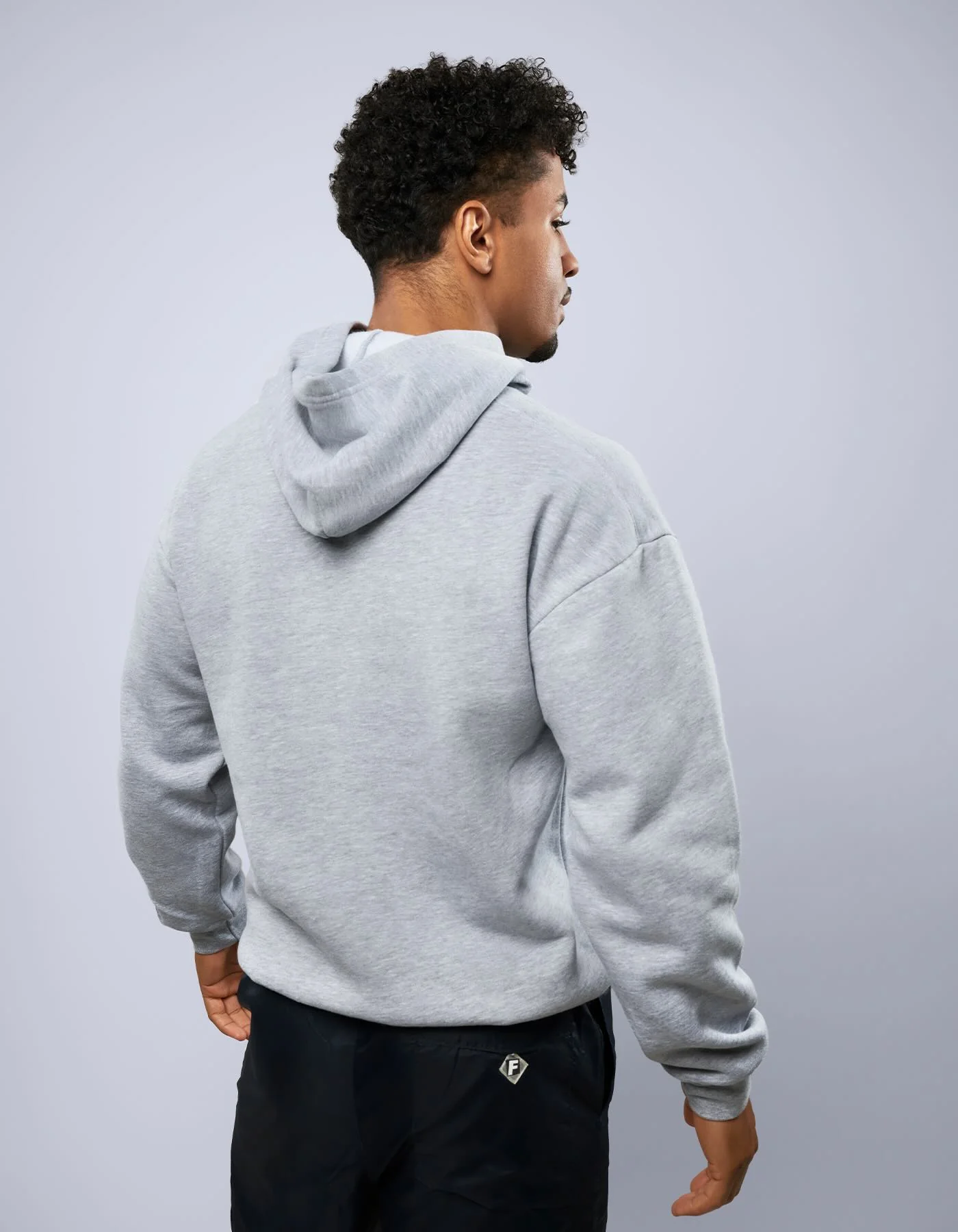 Optical Logo Hoodie - Grey - Image 3