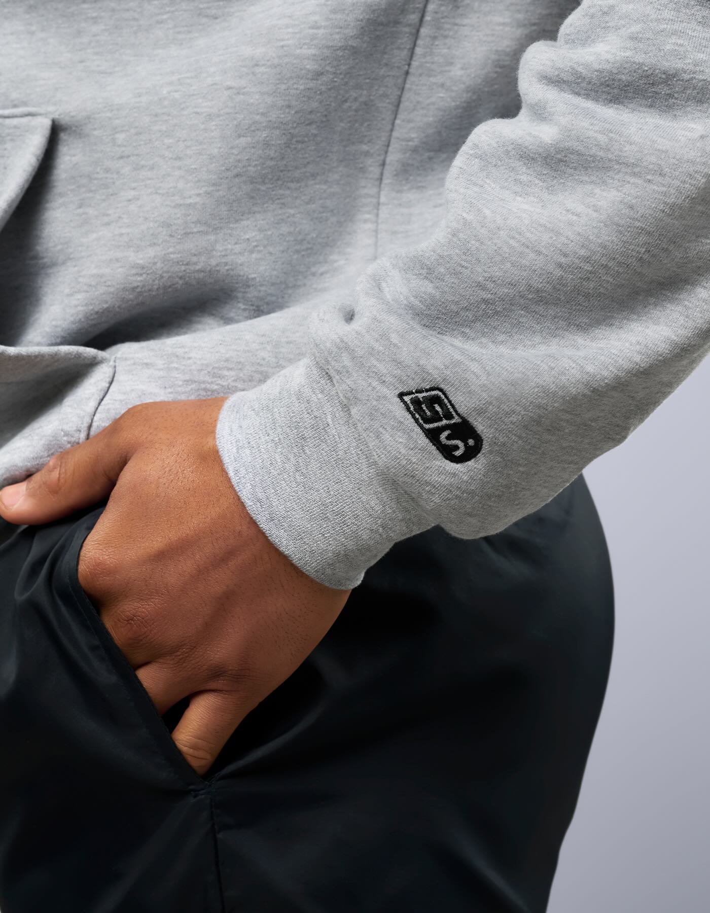 Optical Logo Hoodie - Grey - Image 4