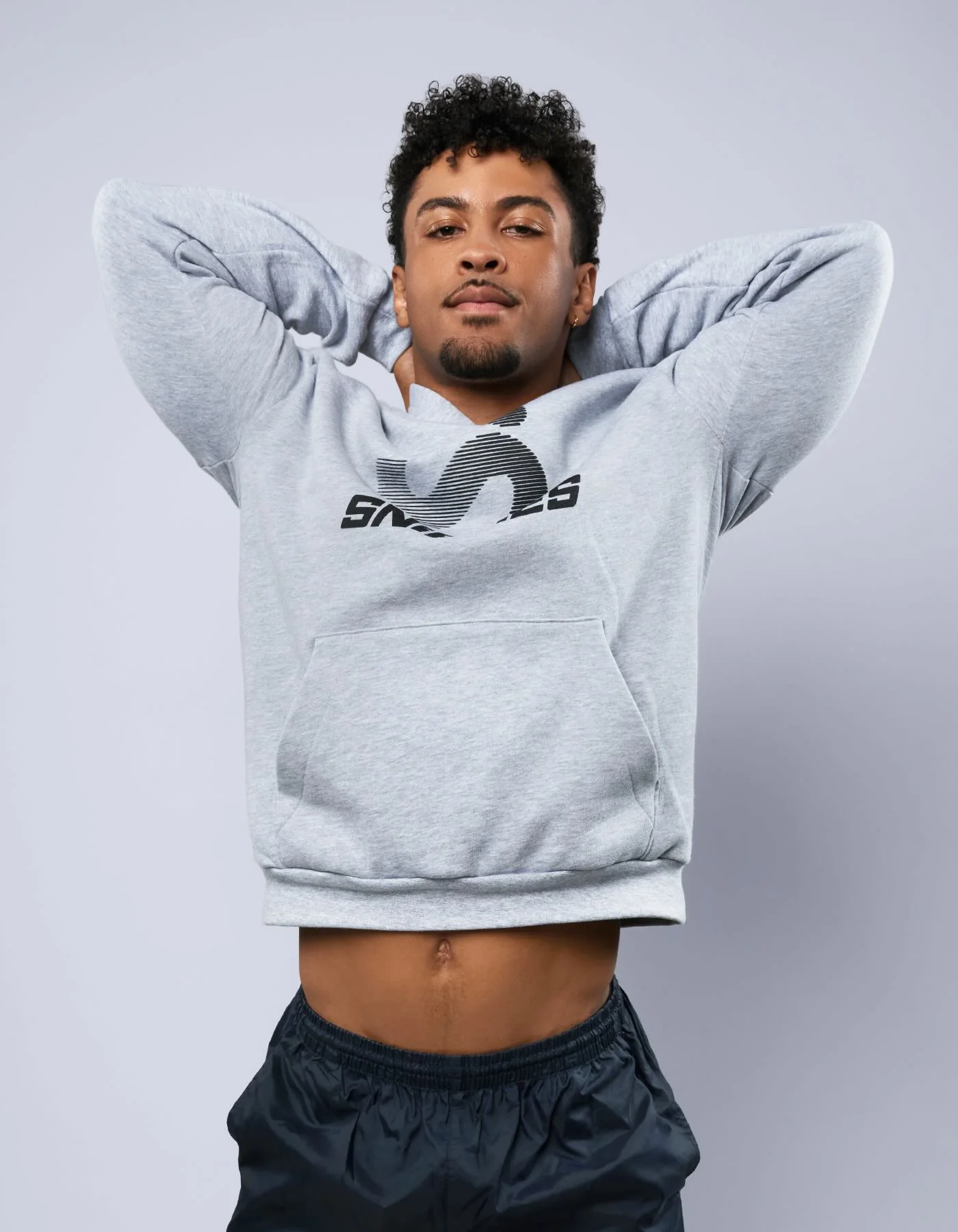 Optical Logo Hoodie - Grey - Image 6