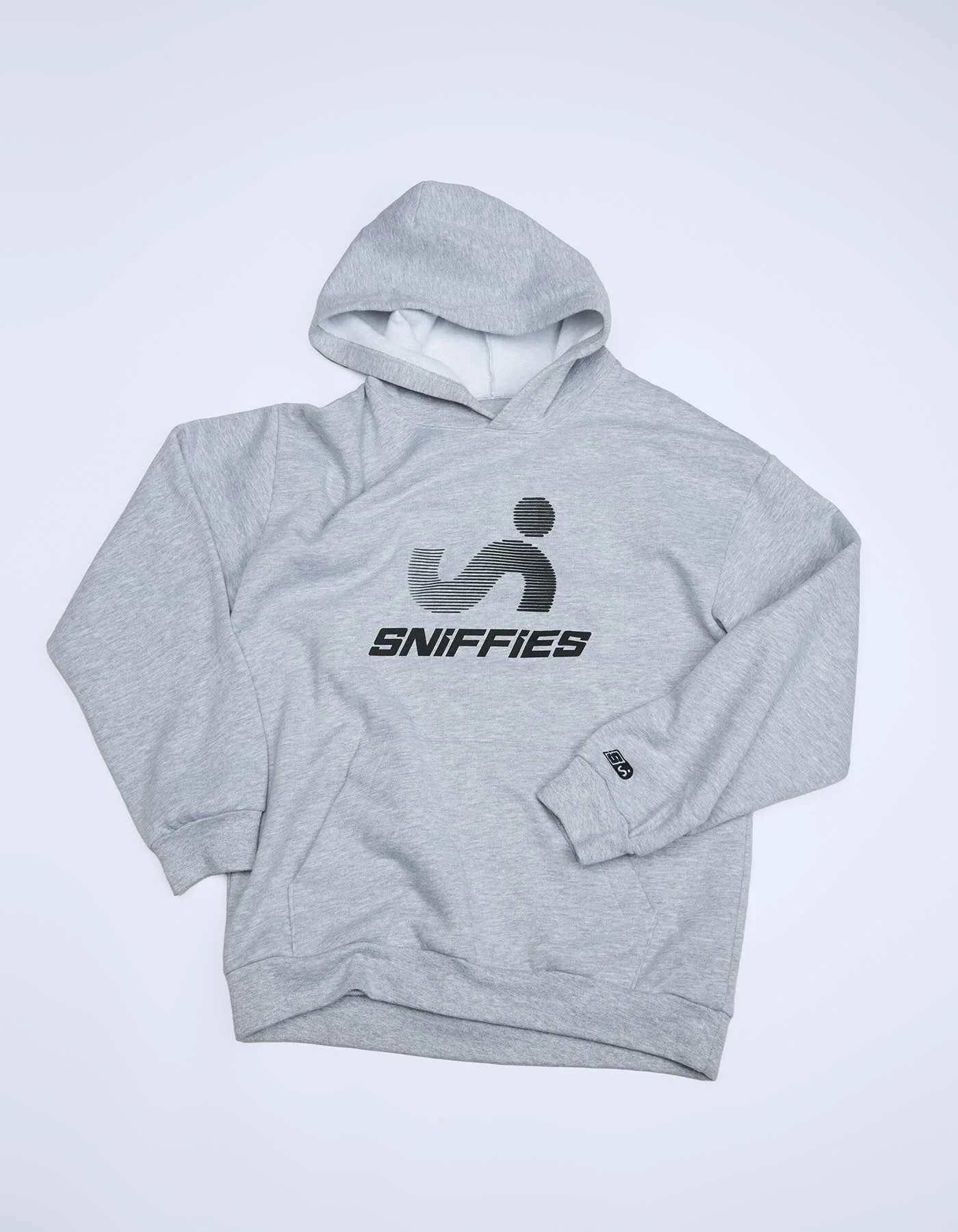 Optical Logo Hoodie - Grey - Image 8