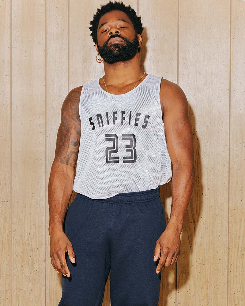 Reversible Mesh Jersey - Black/White - Image 5
