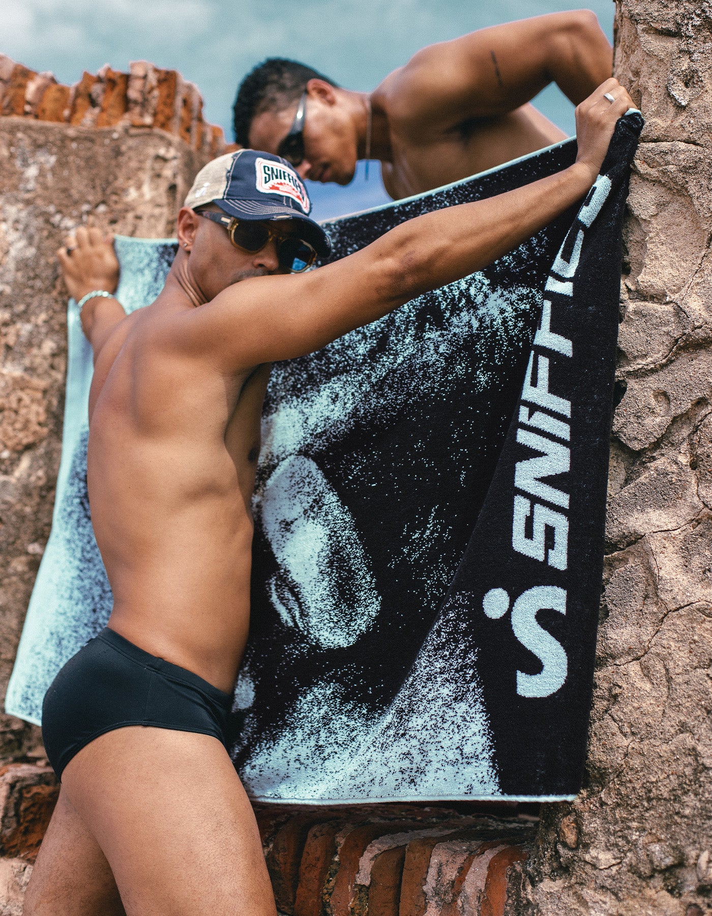 Sit On It Towel - Black/Blue - Image 6