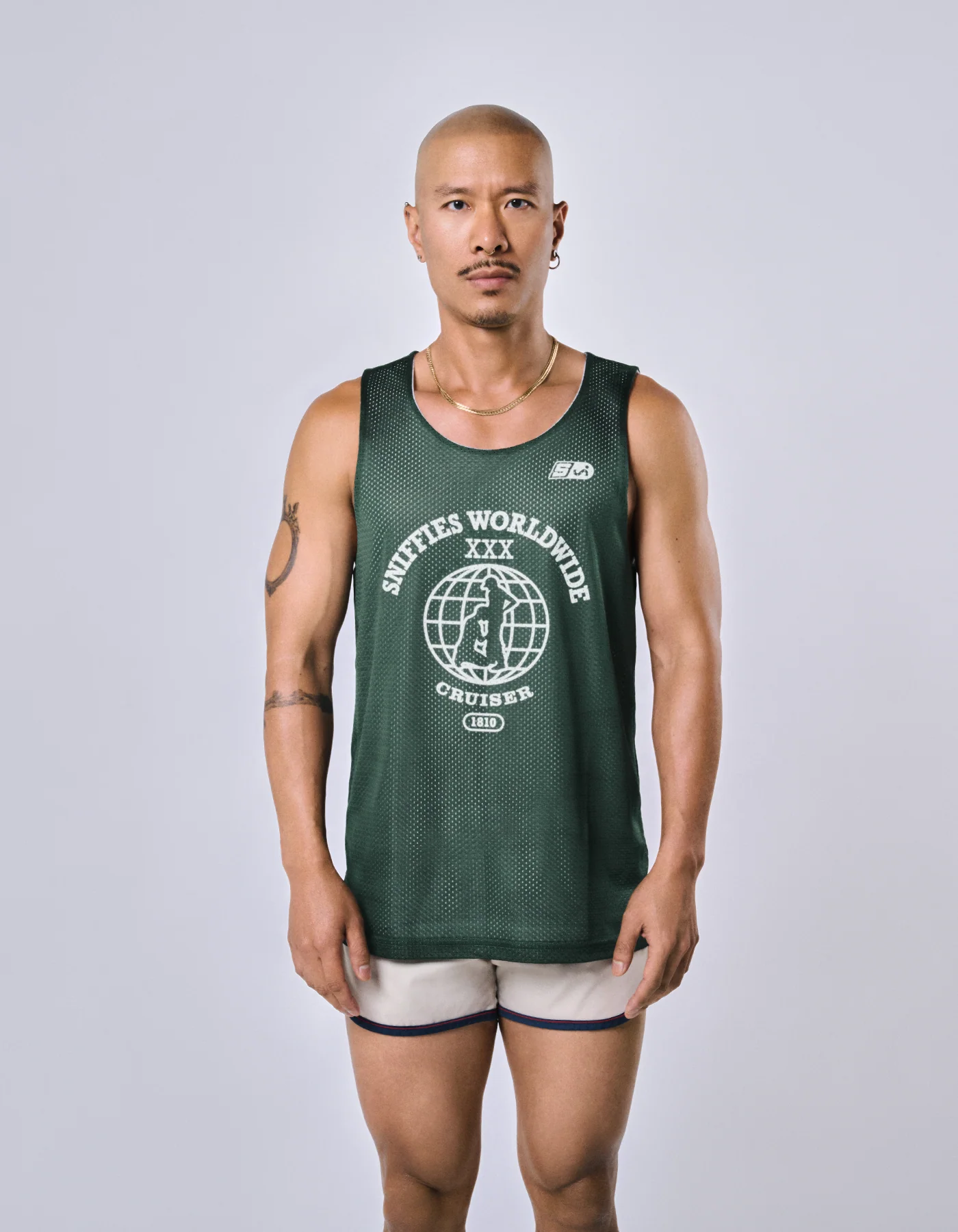 Worldwide Cruiser Reversible Mesh Jersey - Hunter Green/White - Image 3