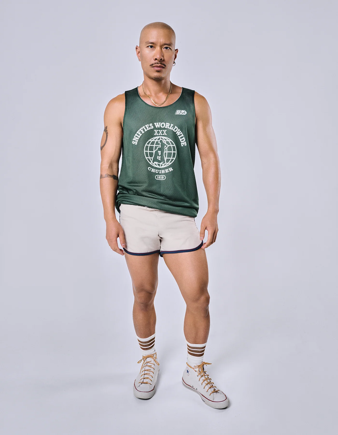 Worldwide Cruiser Reversible Mesh Jersey - Hunter Green/White - Image 4