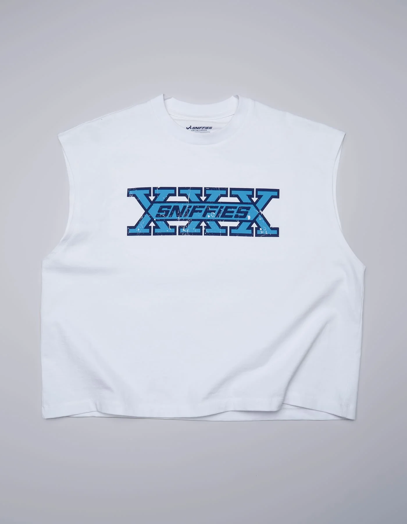 XXX Crop Muscle Tank - White - Image 7